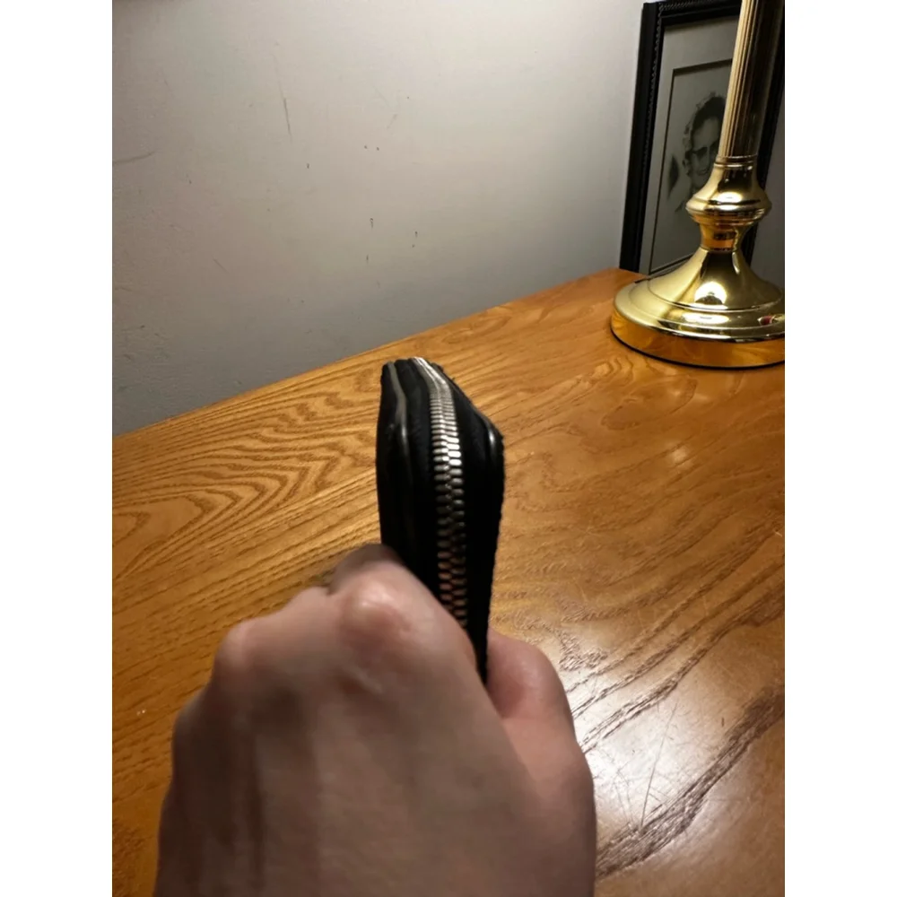 Louis Vuitton Black Graphite Canvas Long Zip Wallet - Picture 6 of 8